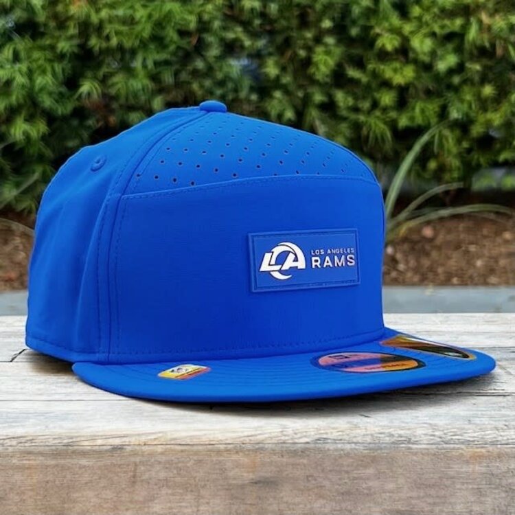 New Era LA Rams Royal 2025 Sideline Split Panel 950 Snapback