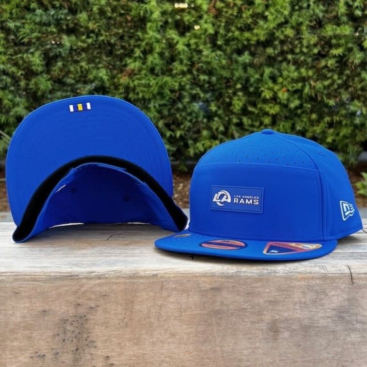 New Era LA Rams Royal 2025 Sideline Split Panel 950 Snapback