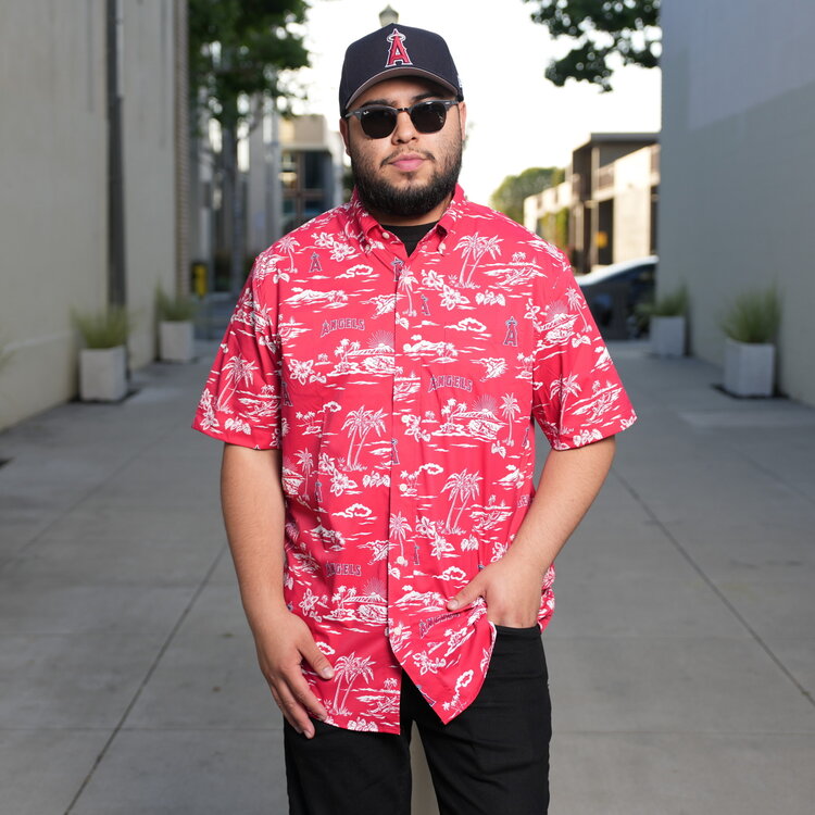 Reyn Spooner Angels Reyn Spooner Kekai Red Button-Down