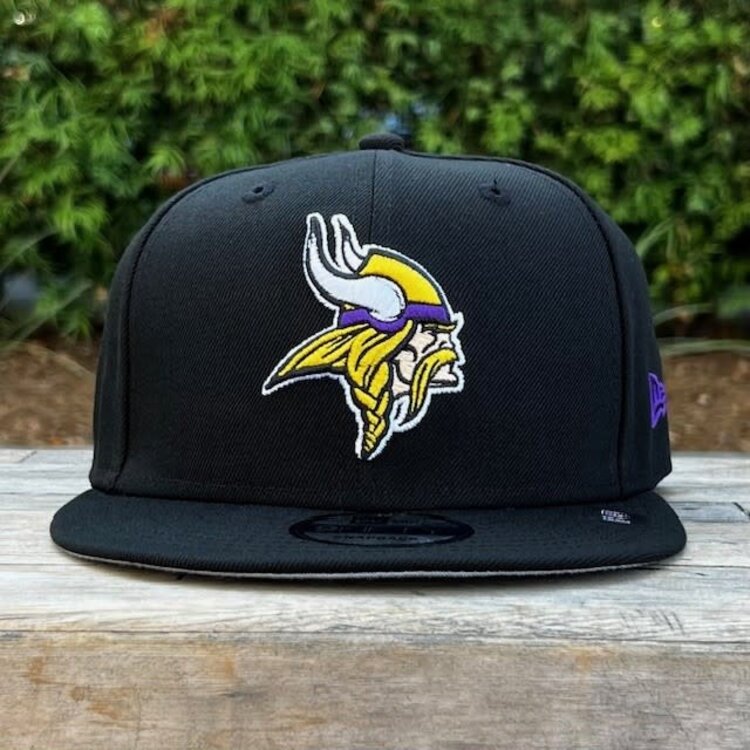 New Era Minnesota Vikings Black Team Snapback 950