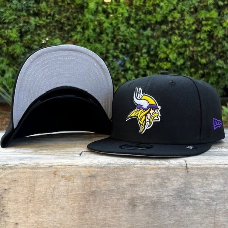 New Era Minnesota Vikings Black Team Snapback 950