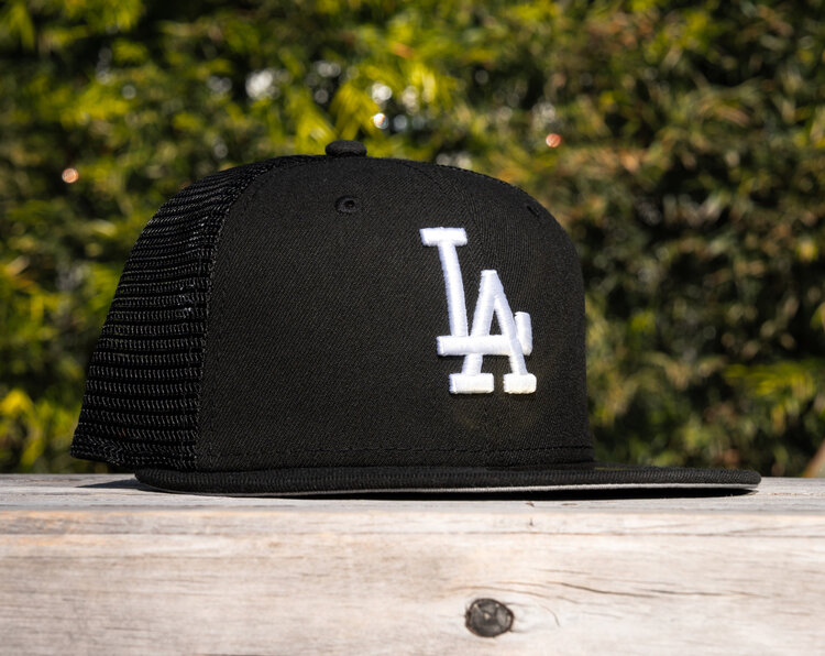 New Era LA Dodgers Black Mesh