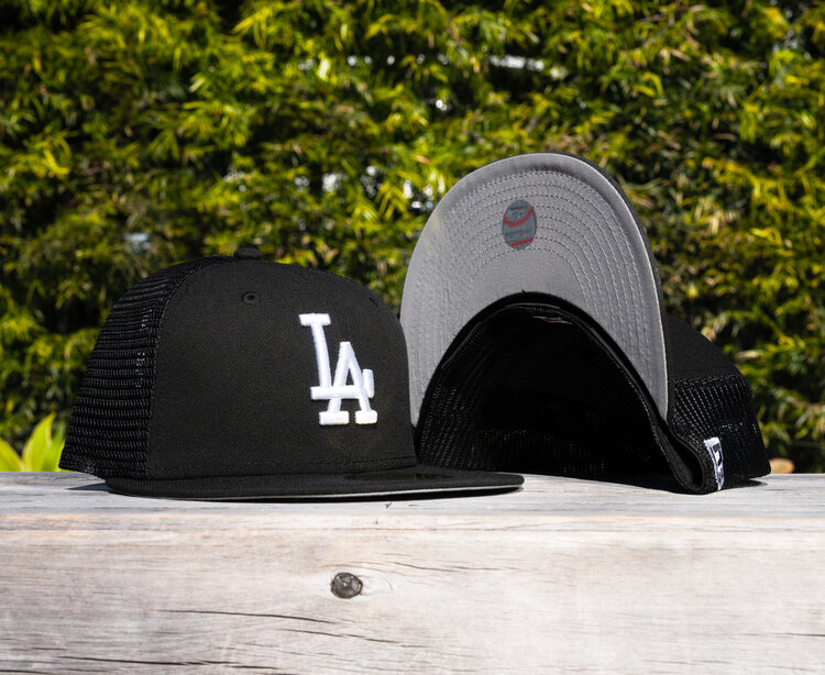New Era LA Dodgers Black Mesh