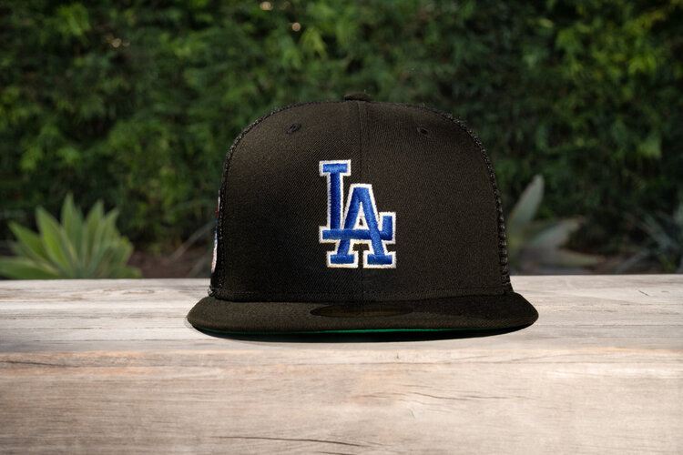 New Era LA Dodgers Black Mesh 100th Anniversary