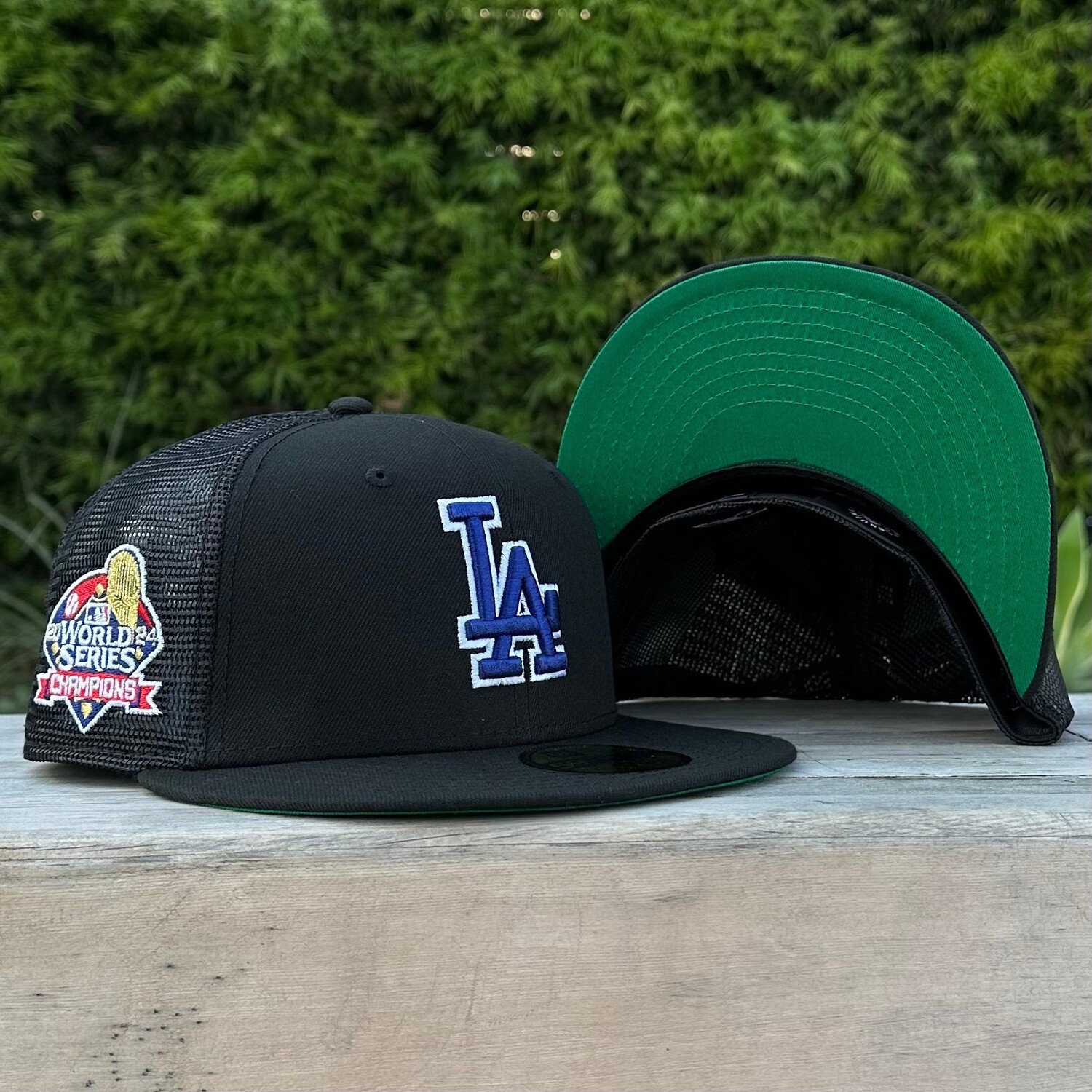 LA Dodgers Black Mesh 2024 World Series Champions - The