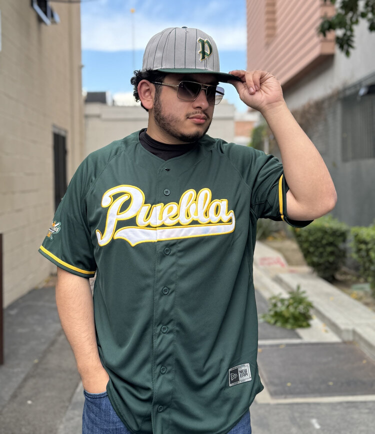 New Era LMB Pericos de Puebla 24 Home Jersey Green