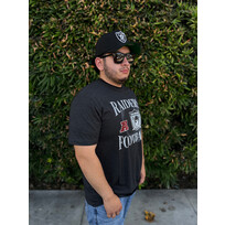New Era Raiders Football Men's NE Black Cotton SS Tee