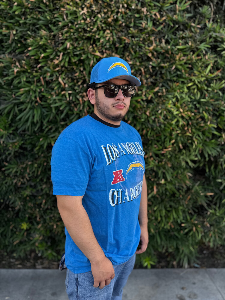 New Era Los Angeles Chargers Men's NE Blue Team Cotton/Poly SS Tee