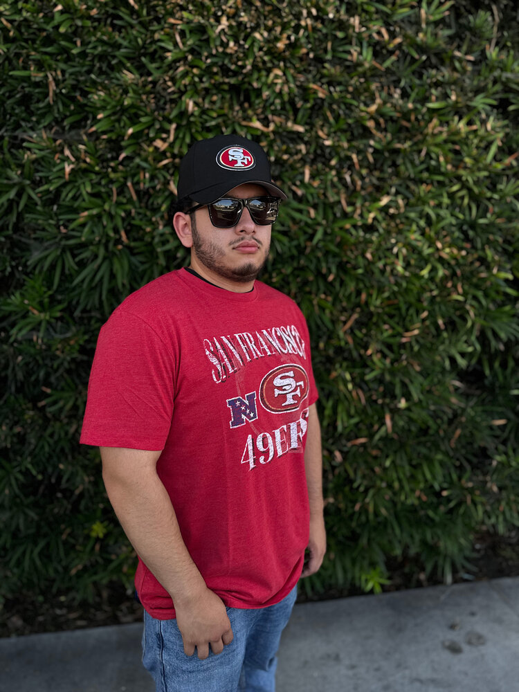 New Era San Francisco 49ers Men's NE Red Team Cotton/Poly SS Tee