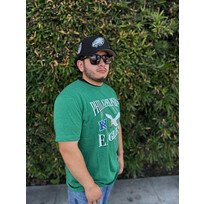 New Era Philadelphia Eagles Men's NE Green Team Cotton/Poly SS Tee