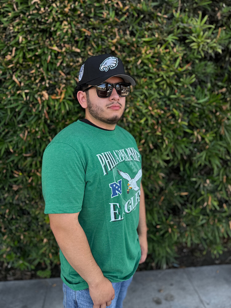 New Era Philadelphia Eagles Men's NE Green Team Cotton/Poly SS Tee