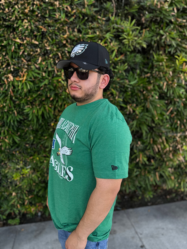 New Era Philadelphia Eagles Men's NE Green Team Cotton/Poly SS Tee