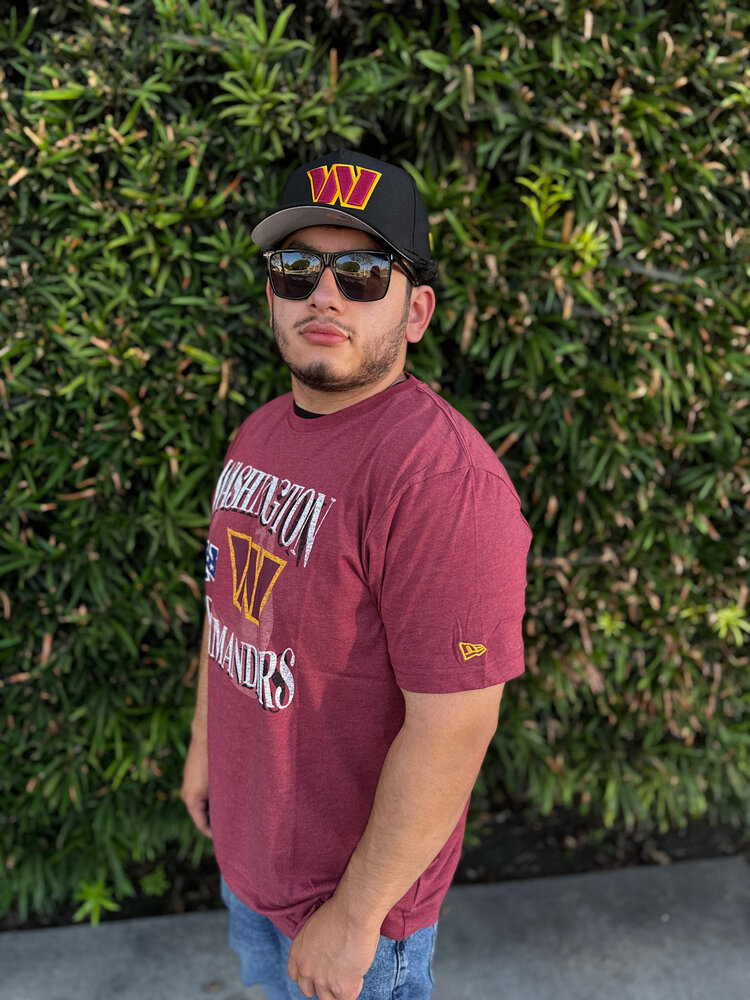 New Era Washington Commanders Men's NE Burgundy Team Cotton/Poly SS Tee