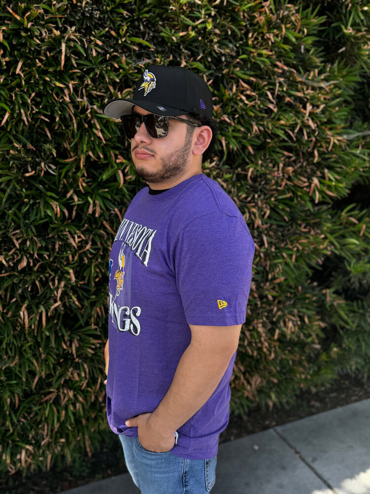 New Era Minnesota Vikings Men's NE Purple Team Cotton/Poly SS Tee