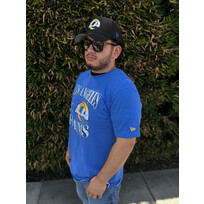 New Era Los Angeles Rams Men's NE Blue Team Cotton/Poly SS Tee