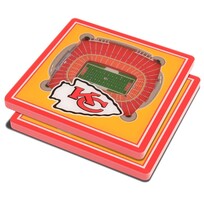 You The Fan Stadium View Coasters - Kansas City Chiefs