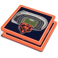 You The Fan Stadium View Coasters - Chicago Bears