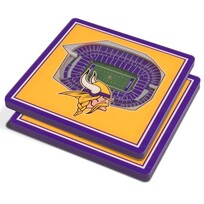 You The Fan Stadium View Coasters - Minnesota Vikings