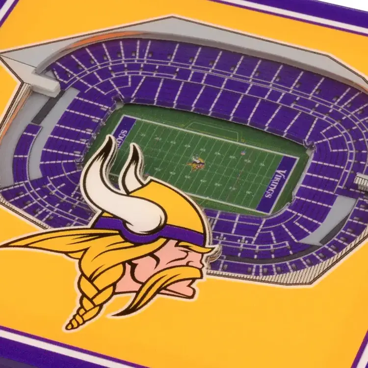 You The Fan Stadium View Coasters - Minnesota Vikings