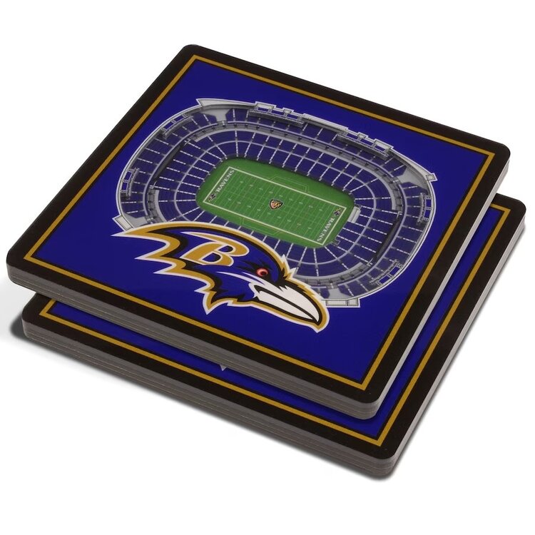 You The Fan Stadium View Coasters - Baltimore Ravens