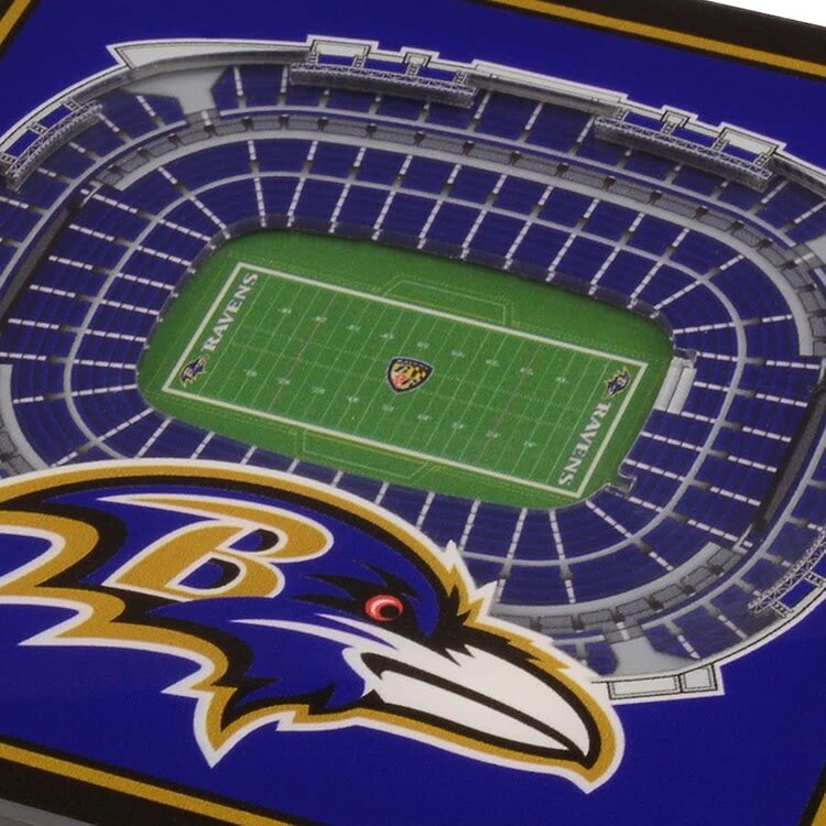 You The Fan Stadium View Coasters - Baltimore Ravens