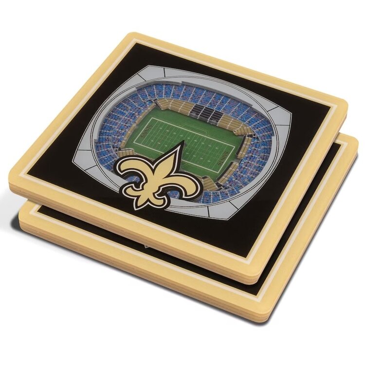 You The Fan Stadium View Coasters - New Orleans Saints