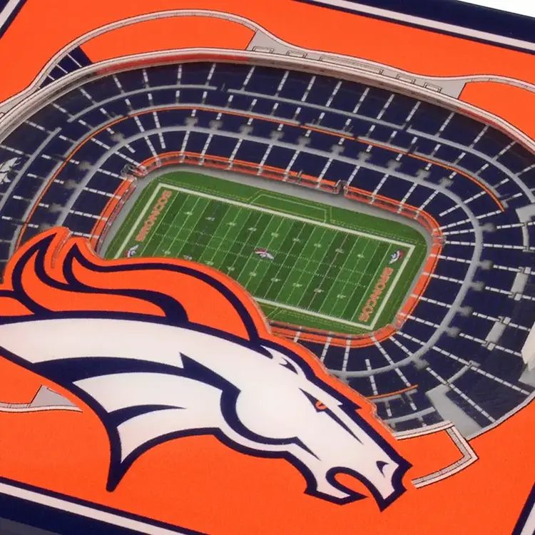 You The Fan Stadium View Coasters - Denver Broncos