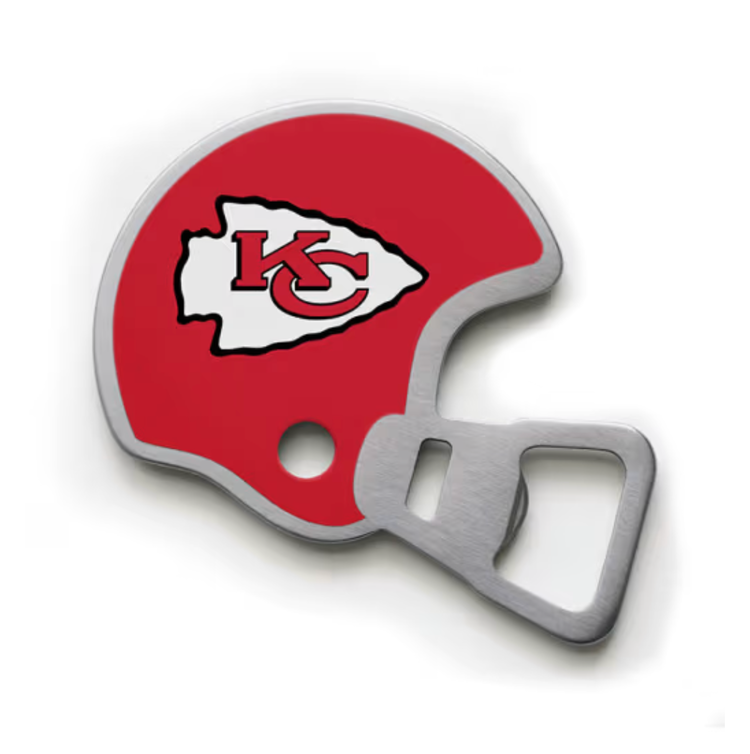 You The Fan Season Opener Helmet Magnetic Stainless Steel Bottle Opener - Chiefs
