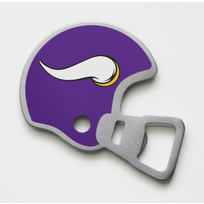 You The Fan Season Opener Helmet Magnetic Stainless Steel Bottle Opener - Vikings