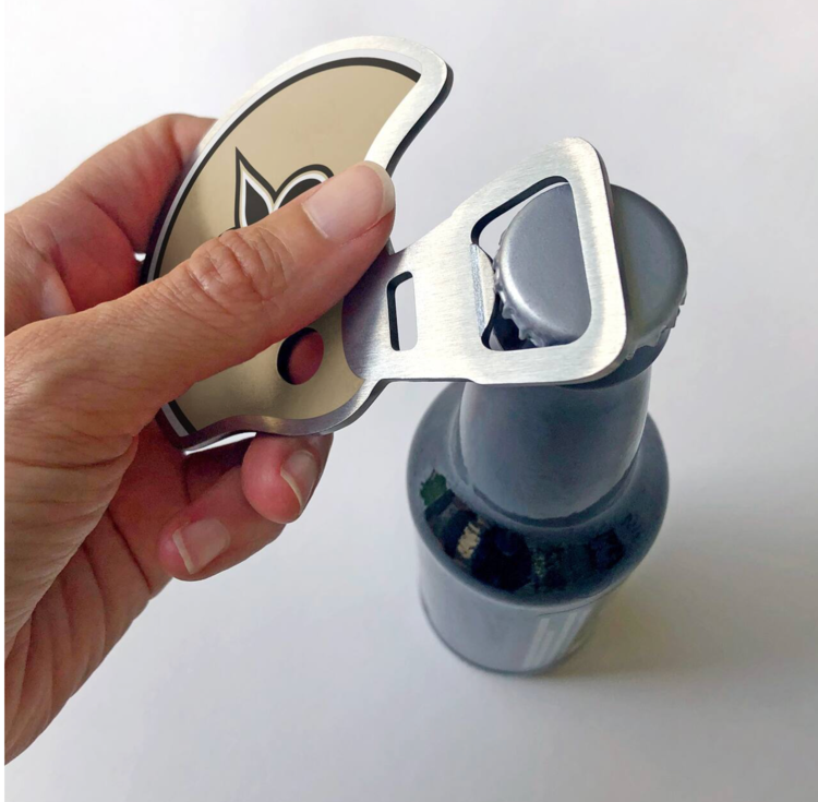 You The Fan Season Opener Helmet Magnetic Stainless Steel Bottle Opener - Saints
