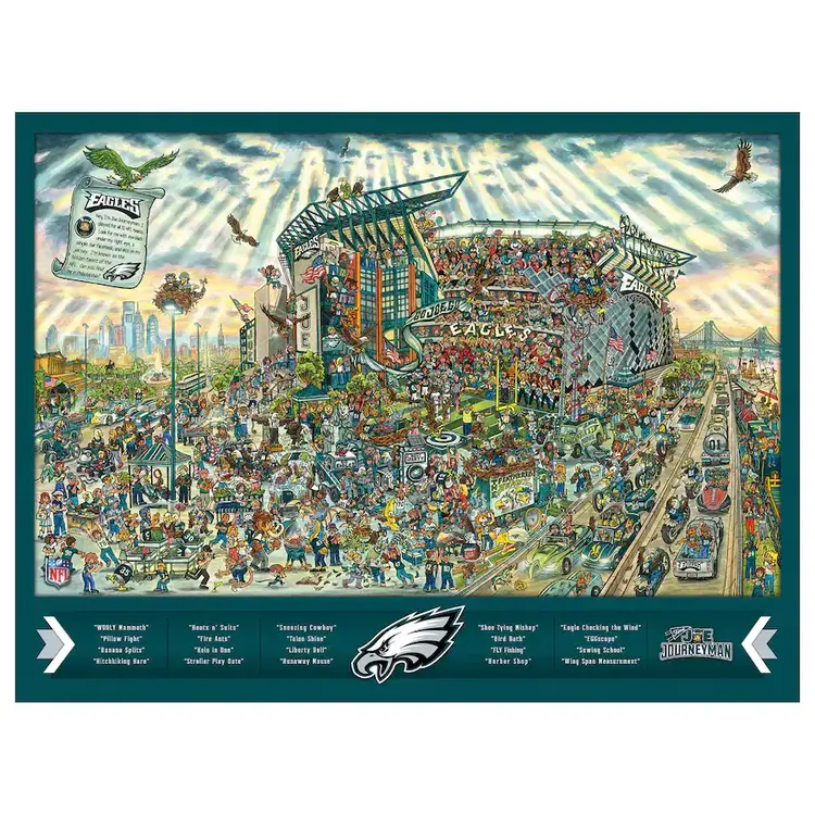 You The Fan Puzzle 500 pcs - Joe Journeyman Search - Philadelphia Eagles