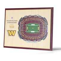 You The Fan NFL Washington Commanders Stadium View 5-Layer Wall Art
