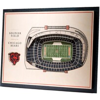 You The Fan NFL Chicago Bears Stadium View 5-Layer Wall Art