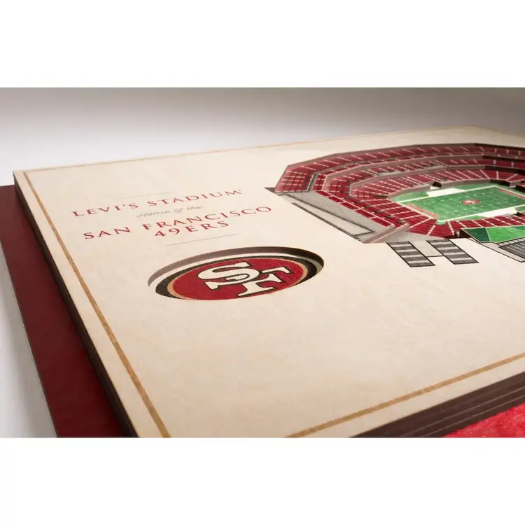 You The Fan NFL San Francisco 49ers Stadium View 5-Layer Wall Art