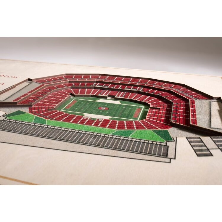 You The Fan NFL San Francisco 49ers Stadium View 5-Layer Wall Art