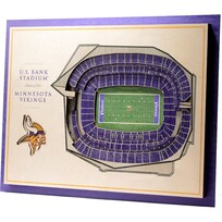 You The Fan NFL Minnesota Vikings Stadium View 5-Layer Wall Art
