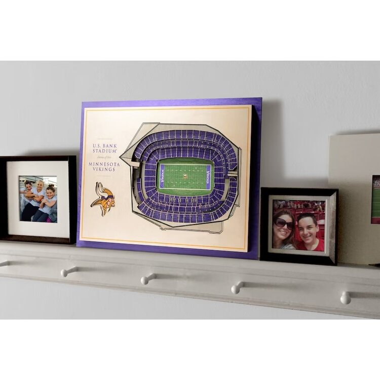 You The Fan NFL Minnesota Vikings Stadium View 5-Layer Wall Art
