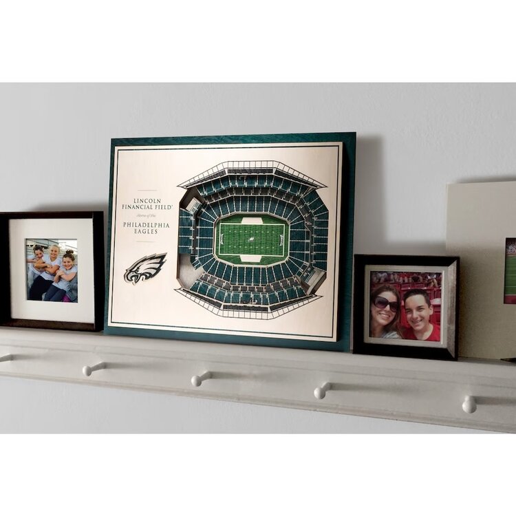 You The Fan NFL Philadelphia Eagles Stadium View 5-Layer Wall Art