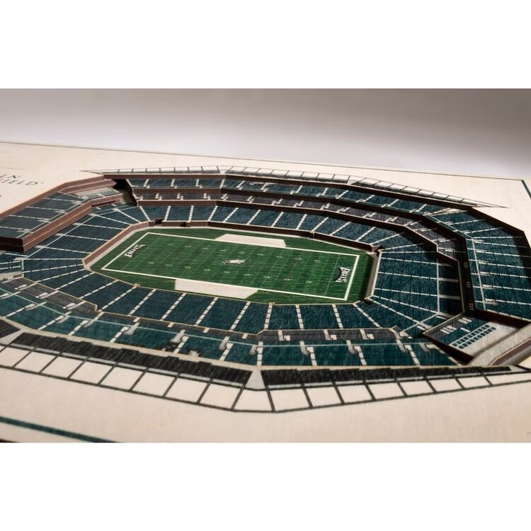 You The Fan NFL Philadelphia Eagles Stadium View 5-Layer Wall Art