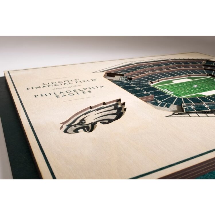 You The Fan NFL Philadelphia Eagles Stadium View 5-Layer Wall Art