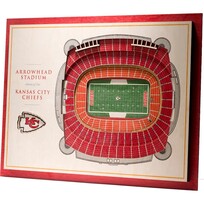 You The Fan NFL Kansas City Chiefs Stadium View 5-Layer Wall Art