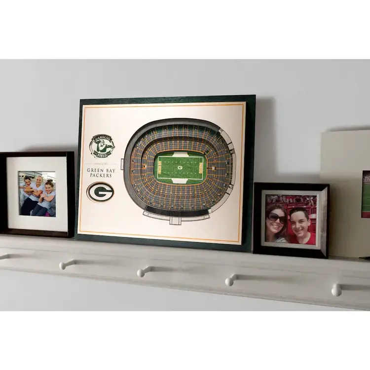 You The Fan NFL Green Bay Packers Stadium View 5-Layer Wall Art