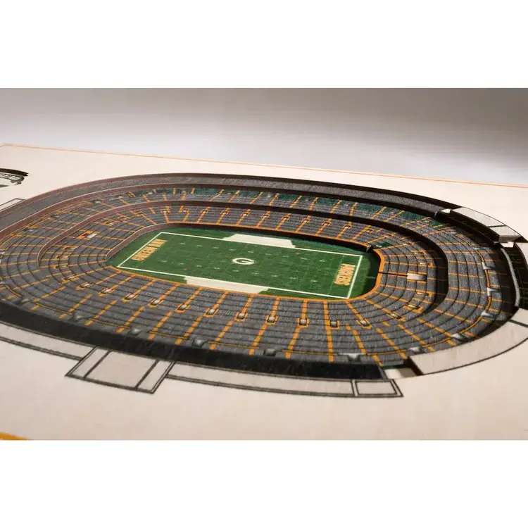 You The Fan NFL Green Bay Packers Stadium View 5-Layer Wall Art