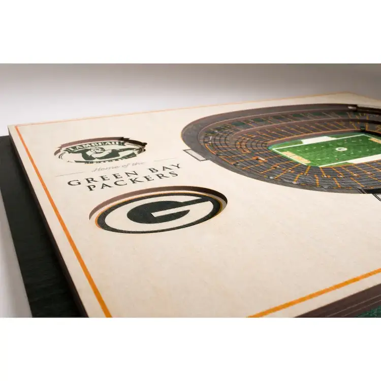 You The Fan NFL Green Bay Packers Stadium View 5-Layer Wall Art