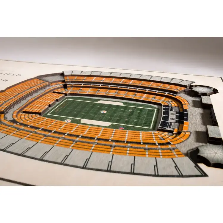 You The Fan NFL Pittsburgh Steelers Stadium View 5-Layer Wall Art