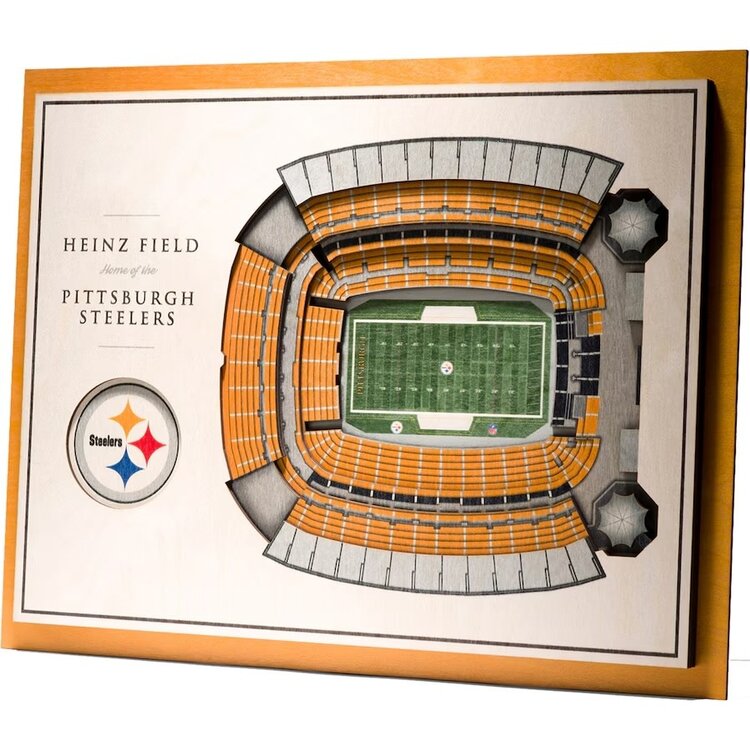 You The Fan NFL Pittsburgh Steelers Stadium View 5-Layer Wall Art
