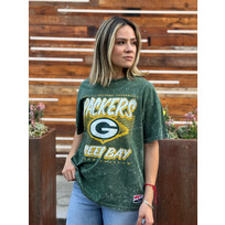 New Era Packers Women's NE NFC Green Mineral Wash SS Crew Tee