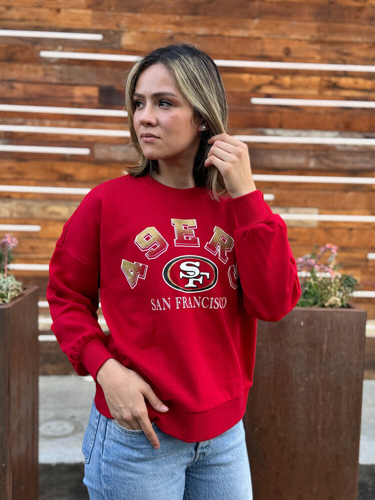 G-III San Francisco 49ers Women's GIII Feud Crew Sweater