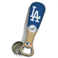 You The Fan Baseball Season Opener Magnetic Stainless Steel Bottle Opener - LA Dodgers