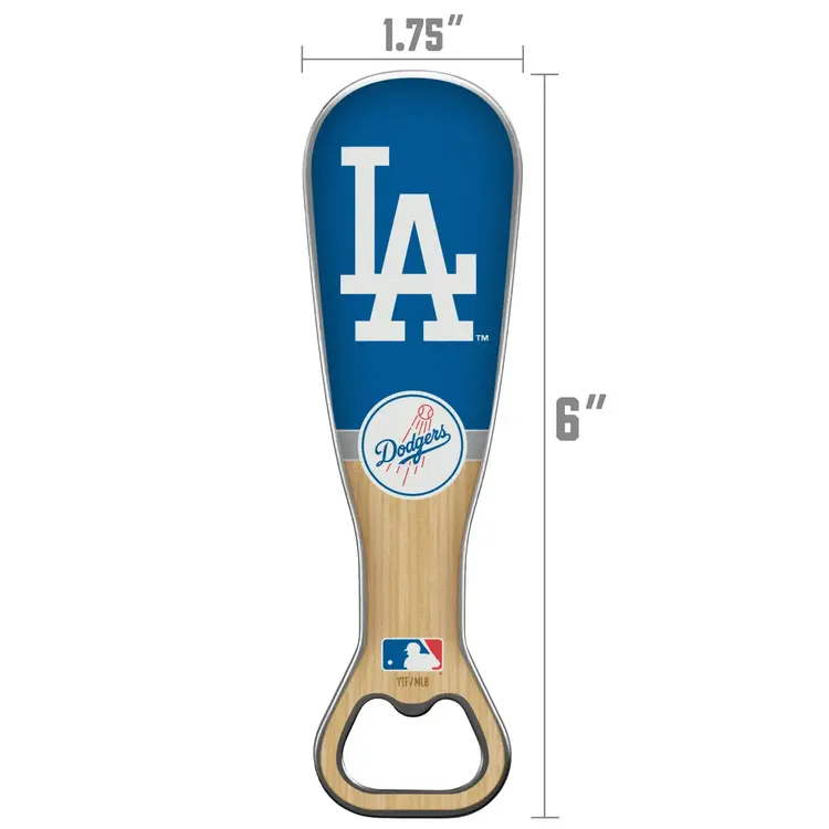 You The Fan Baseball Season Opener Magnetic Stainless Steel Bottle Opener - LA Dodgers